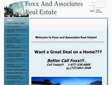 Tablet Screenshot of foxxrealestate.com